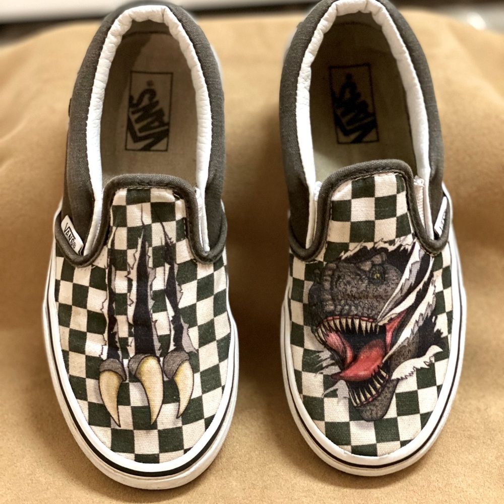 Vans Classic Slip On Vans Dino Checkerboard